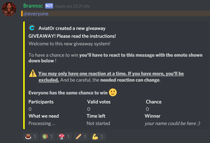 Giveaways - Discord Emoji